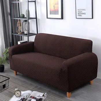 Vientisos spalvos trikotažo pledas viskas įskaičiuota ruožas sofa cover sofos pagalvėlių. Pilnas draudimas storas, neslystantis sofa padengti.1-1.9 KG