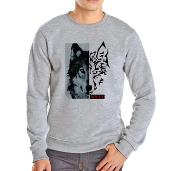 Vilkas hoodies kietas gyvūnų palaidinukė pigiai parduoti hoodie vyrų mados vilkas kietas streetwear pavasario/rudens hoodie minkštos medvilnės hoody