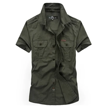 VINRUMIKA Didelis Dydis M-5XL 2020 metų Vasaros vyriški laisvalaikio prekės ženklas trumpas rankovės marškinėliai vyras grynos medvilnės chaki marškinėliai armijos žalia apranga