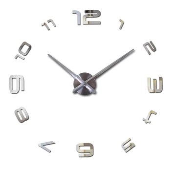 Viršų pardavimo 3D mados sieninis laikrodis kvarcinis žiūrėti adata namų dekoro sienų lipdukai laikrodžiai kambarį horloge freskos