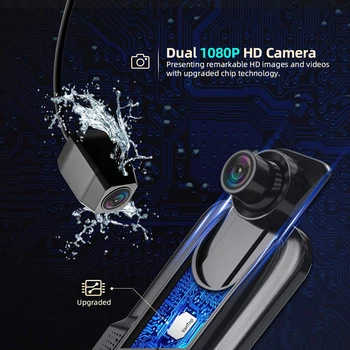 Vivilink HF09MQ Brūkšnys Kamera Galinio vaizdo Kamera 1080P Vantop10