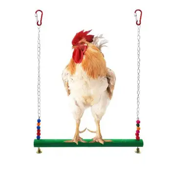 Vištienos Žaislas Vištienos Sūpynės Vištienos Ešeriai Puikiai tinka Vištų Paukštis Papūga Macaw 38 * 2 * 50cm