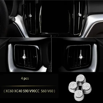Volvo xc60 xc90 s90 v90 xc40 s60 v60 interjero pakeitimas diamond automobilių lipdukai apdaila, automobilių Reikmenys