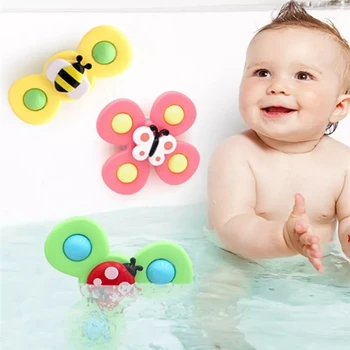 Vonia Vaikų Žaislai Gyro Vabzdžių Gyvis Suktuko Bamblys Barška Kūdikių Žaislai, vonios kūdikių ryklių berniuko, baseinas c