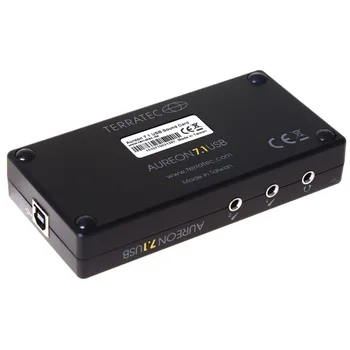 VPK TerraTec Aeruon 7.1 USB Išorinės Garso plokštės Palaiko 7.1 Kanalų Su Optinio Pluošto Įvestis Ir Išvestis, Mikrofono Įvestis