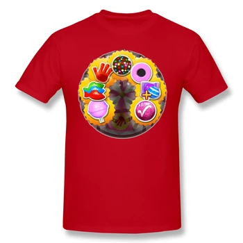 Vyrai Candy Crush T-Shirts Juokinga Viršūnes Candy Crush Prizo Laimėjimas Grynos Medvilnės Tees Harajuku marškinėlius