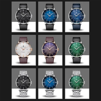 Vyrai mechaniniai laikrodžiai PAGANI Prekės ženklo Dizainas mados paprasta vyrai žiūrėti vandeniui sporto verslo laikrodis vyrams, automatinė reloj hombres