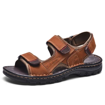 Vyrai sandalai vasarą batai butas paplūdimio sandalai vyrams, atsitiktinis sandalai juoda aukštos kokybės non-slip lauko basutės, dydis 38 - 48