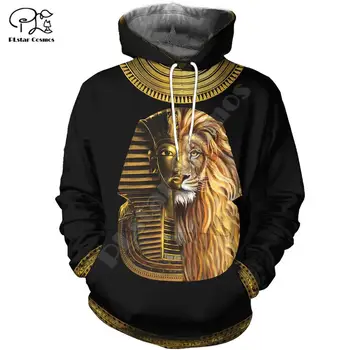 Vyrai Unisex harajuku egipto Visą spausdinti 3d hoodie gimtoji indijos Palaidinukė užtrauktukas moterų Megztinis faraonas streetwear striukė
