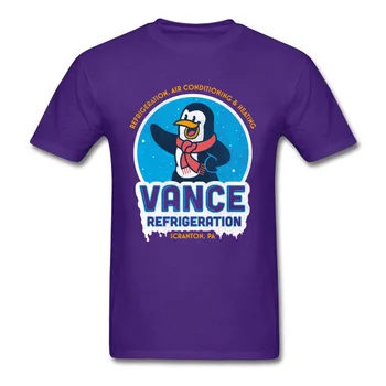 Vyrai Viršūnės T-Shirt 2018 Naują Atvykimo Mados Atsitiktinis Trumpas Rankovėmis Drabužius Vance Šaldymo Pingvinas Marškinėliai Animacinių filmų 90s Marškinėlius