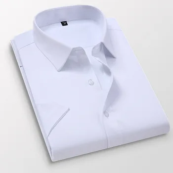 Vyriški marškinėliai atsitiktinis trumpomis rankovėmis Slim tendencija verslo oficialią dėvėti