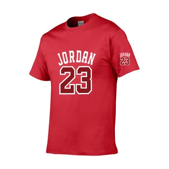 Vyriški T-shirt + Atsitiktinis Sportinę Vyrų ir Moterų Jordanija 23 Išspausdintas Viršų