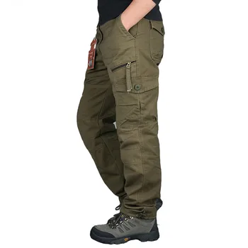Vyriški Tiesiai Streetwer Tactical Kelnes 2019 M. Pavasarį, Rudenį Kariuomenės Krovinių Kelnės Atsitiktinis Ilgos Kelnės Pantalon Homme Plus Dydis 2XL