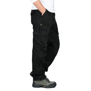 Vyriški Tiesiai Streetwer Tactical Kelnes 2019 M. Pavasarį, Rudenį Kariuomenės Krovinių Kelnės Atsitiktinis Ilgos Kelnės Pantalon Homme Plus Dydis 2XL