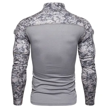 Vyrų Lauko Taktinių Karinių Marškinėliai Ilgomis Rankovėmis Quick Dry Camo Varlė Marškinėliai Kovoti Su Žvejybos Kelionėse Laipiojimo Armijos, T-Marškinėliai, Drabužiai