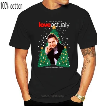 Vyrų marškinėliai DERLIAUS Liam Neeson Meilė iš Tikrųjų T-Shirt Moterims marškinėlius