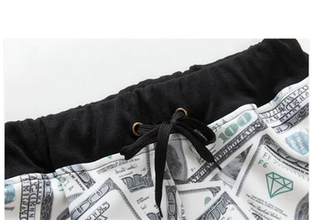 Vyrų, Moterų Bėgimas Sweatpants Juokinga 3D Amerikos Dolerių Spausdinimo Poilsiu Kelnės Vyrams, Atsitiktinis Hip-Hop Streetwear Vyriškos Sportinės Kelnės