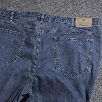 Vyrų rudens-žiemos džinsai plius dydis 7XL 8XL 9XL 10XL 11XL 12XL 13XL 14XL žmogus didelis dydis prarasti džinsinio audinio kelnės elastingumą negabaritinių džinsai