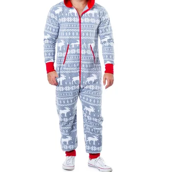 Vyrų Rudens-Žiemos Vienos dalies Kostiumas Modelio Užtrauktukas Hoodie Jumpsuit su Kišenėje Kalėdų vaidinimą Festivalis Pižama Homewear