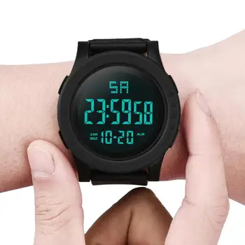 Vyrų Sporto Laikrodžiai LCD Šviesos Skaitmeninis Žiūrėti Vyrų Laikrodis Žadintuvas Skaitmeninių Elektroninių Vandeniui Sporto Žiūrėti Relogio Masculino