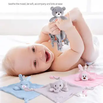 Warmom Kūdikių Pliušinis Kimštiniai Žaislai, Animacinių Filmų Turėti Rankšluostį Minkštas Pliušinis Paguodos Žaislas, Skirtas Naujagimiams