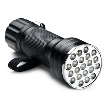 Wasafire Aukštos Kokybės 21 LED UV 395-400nm LED UV Žibintuvėlis Žibinto Lempa Klijų Kietėjimo Kelionės Saugos UV Aptikimo AAA