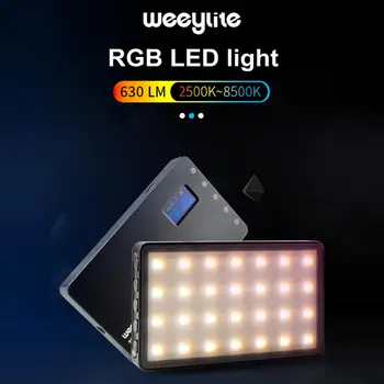 Weeylite RB08 RB08P Ultra Plonas Pritemdomi LED Vaizdo Šviesos diodų (LED) Ekranas su Baterija Fotoaparatas DSLR Fotografija Apšvietimo Užpildykite Šviesa