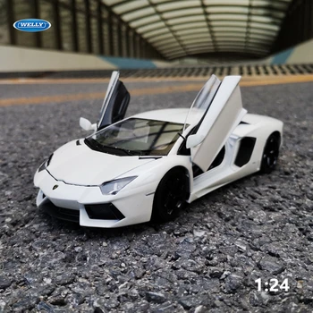 WELLY 1:24 Lamborghini Aventador LP700-4 Lieti Diecast Modelio Transporto priemonių, Automobilių Žaislas Nedidelio Masto Modelis Automobiliai, Žaislai, Vaikų Dovanų