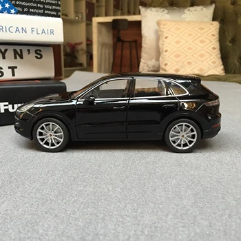 Welly 1:24 Porsche Cayenne juoda automobilių lieti automobilio modelis, modeliavimas, automobilių apdailos surinkimo dovana žaislas liejimo modelis berniukas žaislas