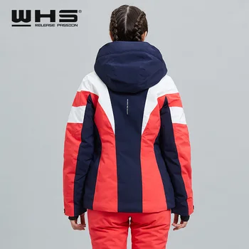 WHS slidinėjimo aprangos Moterų Žiemos Lauko Sporto Vėjo, atsparus Vandeniui, Kvėpuojantis ir Šilta Striukė