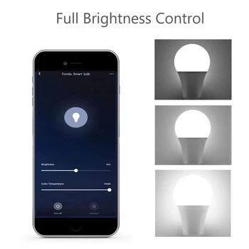 WiFi Smart Lemputė 15W B22 E27 LED RGB Lempos Dirbti Su Alexa/ 