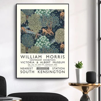 William Morris, Drobė, Tapyba, Viktorijos ir Alberto Muziejuje Parodos Plakatas ir Spausdina Sienos Meno Nuotrauką Namų Puošybai