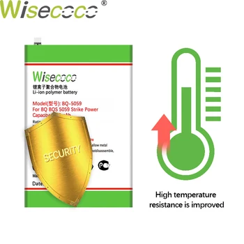 WISECOCO 6100mAh BQ-5059 Baterija BQ BQS 5059 Strike Galia Mobiliojo Telefono Naujausias Gamybos Aukštos Kokybės Baterija+Sekimo Kodas