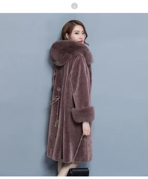 WYWAN 2020 m. rudens ir žiemos vilnoniai paltai moterų Vidutinio Ilgio Naujos korėjos temperamentas moterų populiarus Viršutiniai drabužiai vilnoniai paltai Moterims