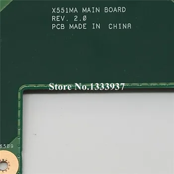 X551MA Mainboard N2830 SR1W4 2.0 ASUS X551M F551MA R512MA D550MA X551MA nešiojamas Plokštė