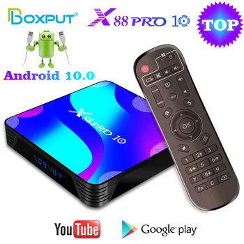 X88 PRO 10 Smart Tv Box Android10 RK3318 Quadcore Smart Media Player 