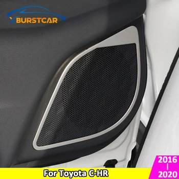 Xburstar Toyota C-HR CHR 2016 - 2020 m. Automobilių Vidinės Durys Garso Ratu Apdaila, Nerūdijančio Plieno, Garso Garsiakalbis Garsiakalbis Rėmo Dangtis