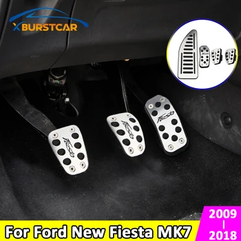 Xburstcar Automobilių Stabdžių Pedalas Akseleratoriaus Dujų Pedalai Mygtukai Padengti Tinka Ford Naujos Fiesta MK7 2009 m. - 2018 Priedai