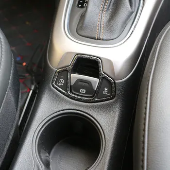 Xburstcar už Jeep Renegade - 2020 m. Kompasas 2017 - 2020 Automobilio Salono Konsolė rankinio stabdžio Mygtukas Padengti Apdaila Lipdukas