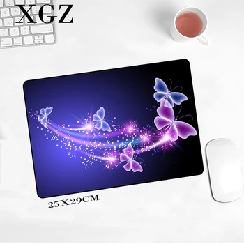 XGZ CSGO Žaidimų Žaidėjo Gaming Mouse Pad Mėlynas Drugelis RGB Spalvingas Desktop Užrakinta Kilimėlis L XL XXL Vandeniui ir Patvarus Padmouse