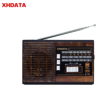 XHDATA D-36 FM / AM / SW Nešiojamų Garsiakalbių Juosta Radijas su MP3-Music-Player