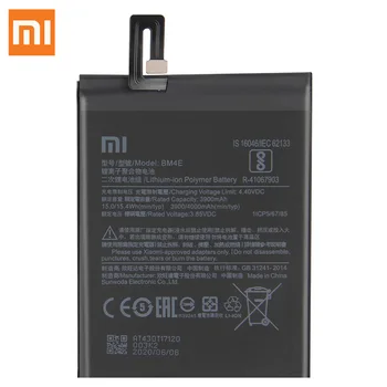 Xiao Mi Originalią Bateriją BM4E Už Xiaomi MI Pocophone F1 Autentiški, Telefono Baterija 4000mAh