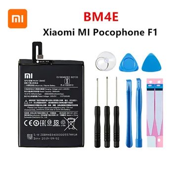 Xiao mi Originalus BM4E 4000mAh bateriją Xiaomi MI Pocophone F1 BM4E Aukštos Kokybės Telefoną Pakeisti Baterijas +Įrankiai