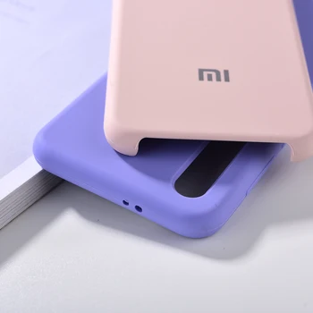 Xiaomi Mi 9 SE Oficialiai Skystu Silikonu Padengti Minkšta Telefono Apsaugoti Atgal Atveju xiaomi mi 9se 9 se Vandeniui Korpusas Odos Korpusai