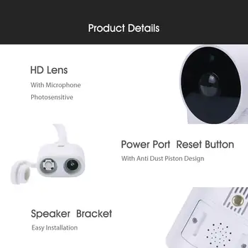 Xiaomi Youpin Xiaovv B1 Plataus Kampo Lauko VAIZDO Kameros Stebėjimo Kamera, Belaidis WI-fi, High-definition Dirbti Su Mijiaapp