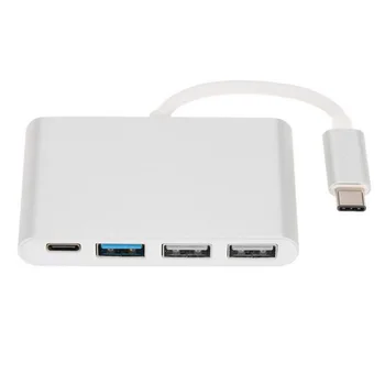 Xiwai Kelis USB 3.1 USB-C 3 Uostai Koncentratorius su PD Galios Mokestį už PC Nešiojamas & Chromebook