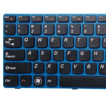 YALUZU anglų Nešiojamojo kompiuterio klaviatūra LENOVO Z470 ESU Z470AT Z470AX Z470K Z470G Z475 Z370 Z370A mėlyna spalva