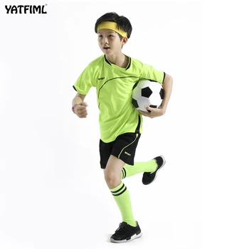 YATFIML Vaikų Futbolo 2018 Užsakymą Komanda Vaiko Mokymo Futbolo Džersis Nustatyti Vaikų Tėtis Ir Mane Berniukų Futbolo Uniformos, Drabužiai