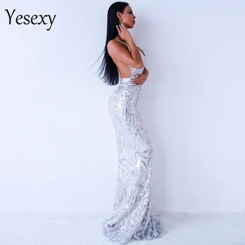 Yesexy 2021 Moterų Sexy Off Peties China Suknelės Moterų Backless Maxi Elegantiškas Šalis Suknelė Vestdios VR9314
