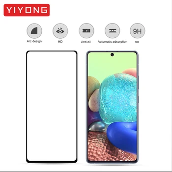 YIYONG 5D stiklinio Samsung Galaxy A91 A51 A71 A81 Grūdintas Stiklas Screen Protector For Samsung A41 M31 A31 A21S A11 M11 M21